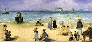 Edouard Manet On the Beach at Boulogne oil on canvas